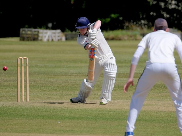 John Lay plays an elegant drive