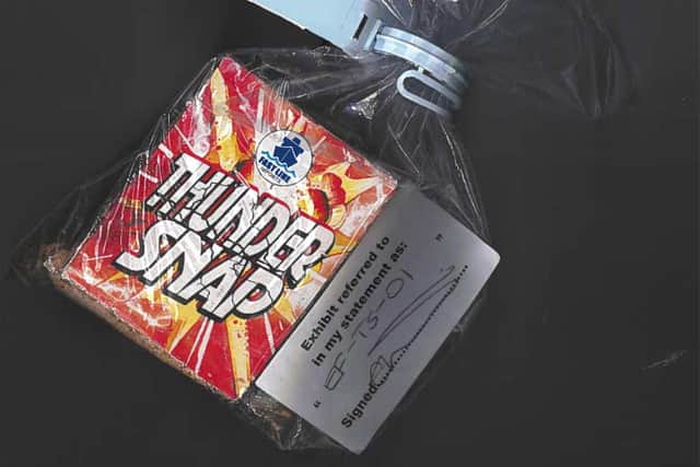Trading standards said the fireworks, pictured, contained "unknown explosives".