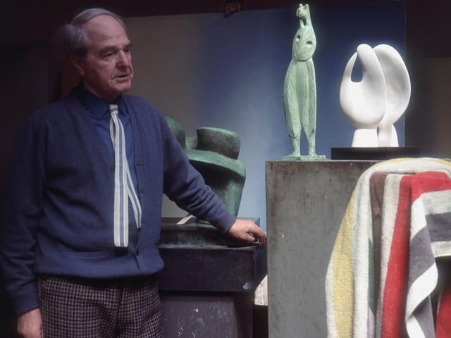 The Castleford-born sculptor is best known for his semi-abstract monumental
bronze sculptures which are located around the world as public works of art. As well as sculpture, Moore produced many drawings, including a series depicting Londoners sheltering from the Blitz during the Second World War, along with other graphic works on paper.