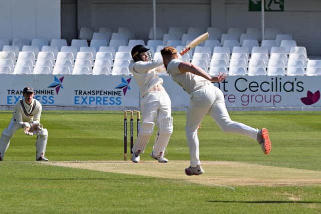 Duncan Brown hit a superb 77 for Scarborough against Staxton