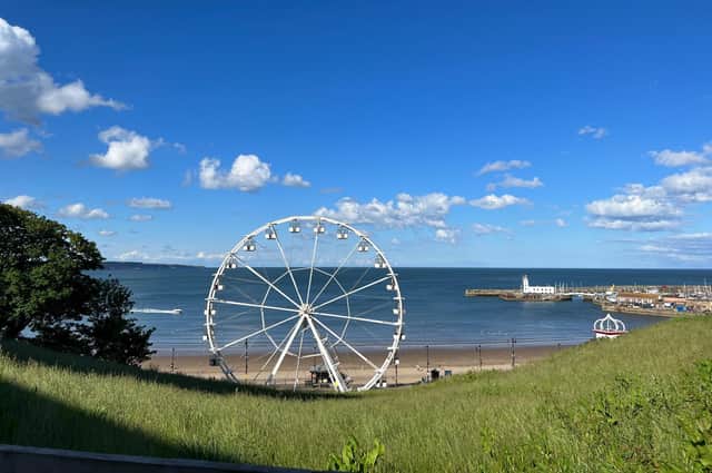 Serene wheel -  lovely picture of Scarborough captured by Jane Ventress.