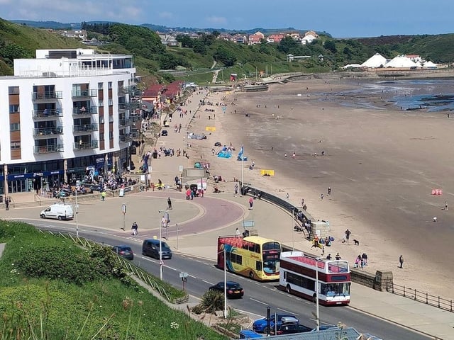 Sunny Scarborough taken from above Marine Drive.