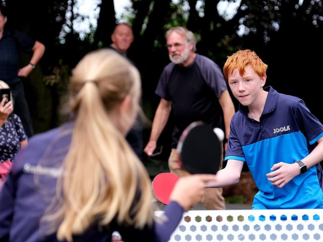 Louis Fell plays against Mia Longman
