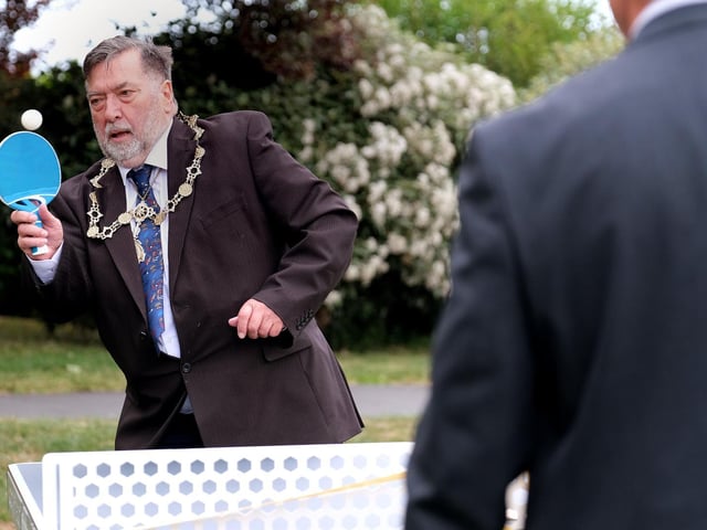 Mayor Eric Broadbent is firmly focused on the match