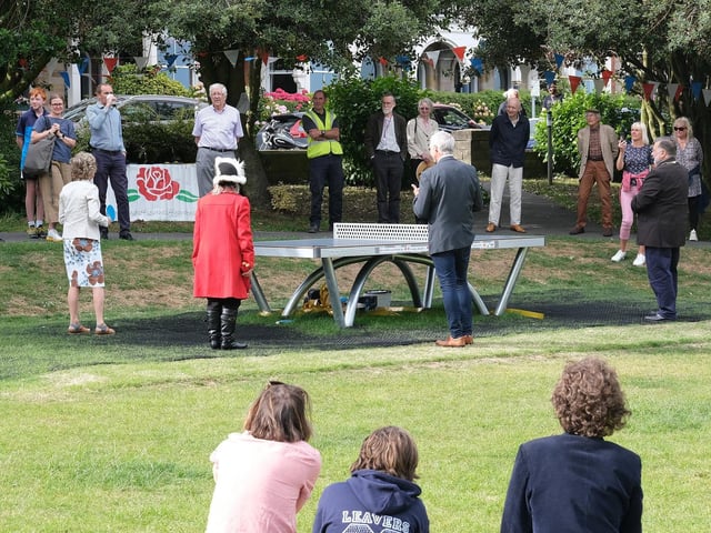 The guests take in the action