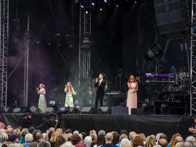 The show was opened by Welsh of the West End - the act was a little depleted due to covid.