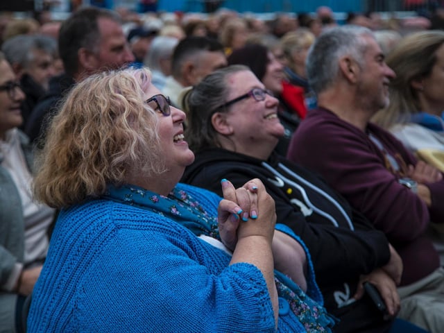 Enjoying the show