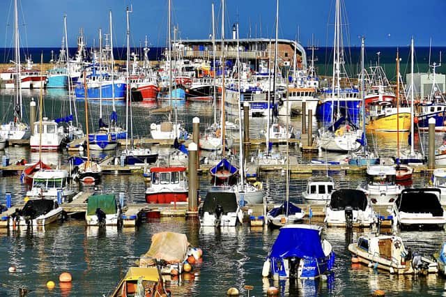 A profusion of colours in Bridlington harbour was captured by Aled Jones.