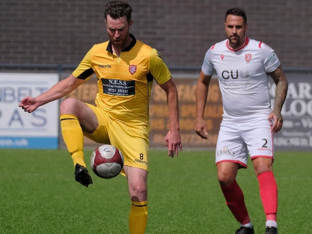 Scarborough FC Legends get the ball under control