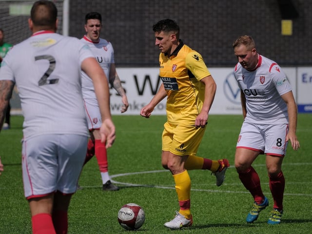 Michael Coulson in action for the Scarborough FC Legends