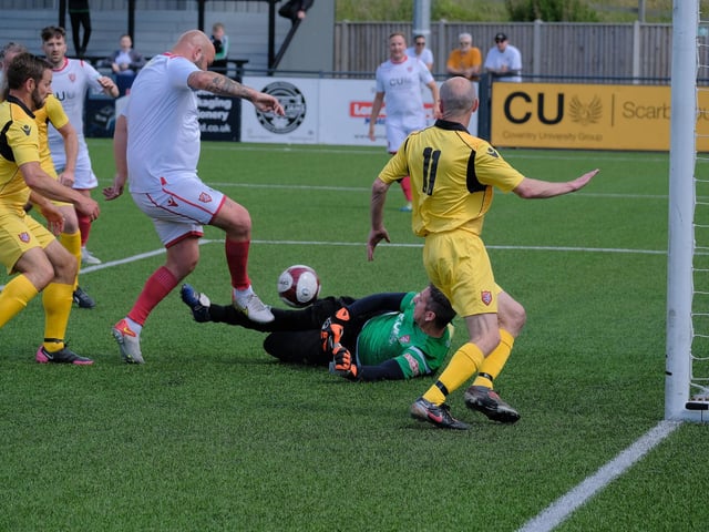 Jimmy Beadle scores for Scarborough Athletic Legends