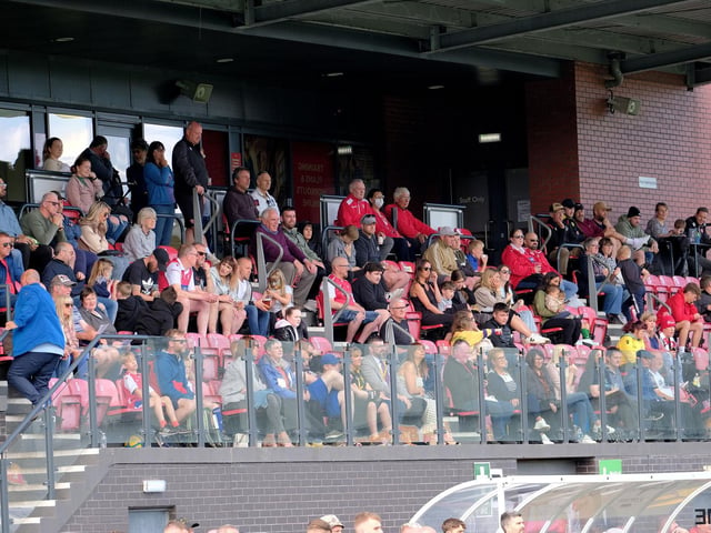 The crowd take in the Legends action
