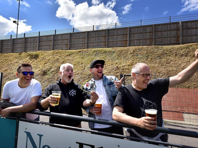 Boro fans are full of cheer at the Legends match