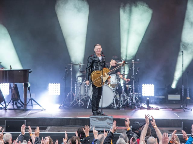 Bryan Adams at Scarborough Open Air Theatre. Photo courtesy Cuffe and Taylor.