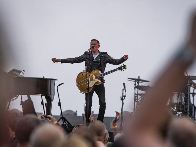 Bryan Adams at Scarborough Open Air Theatre. Photo courtesy Cuffe and Taylor.