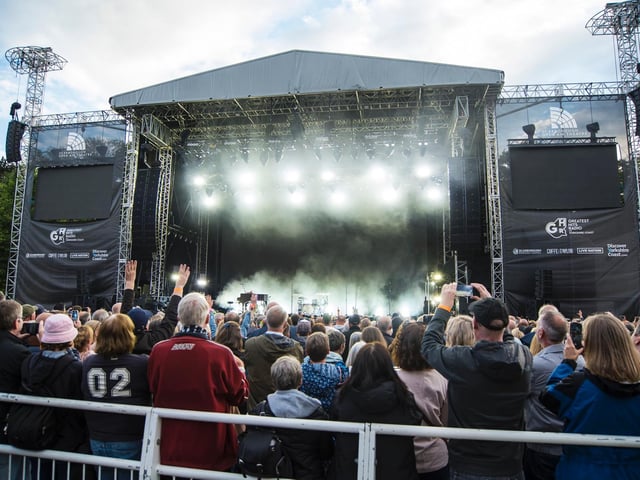 Bryan Adams at Scarborough Open Air Theatre. Photo courtesy Cuffe and Taylor.