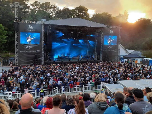 A good crowd enjoyed the hits of Norwegian stars A-Ha.