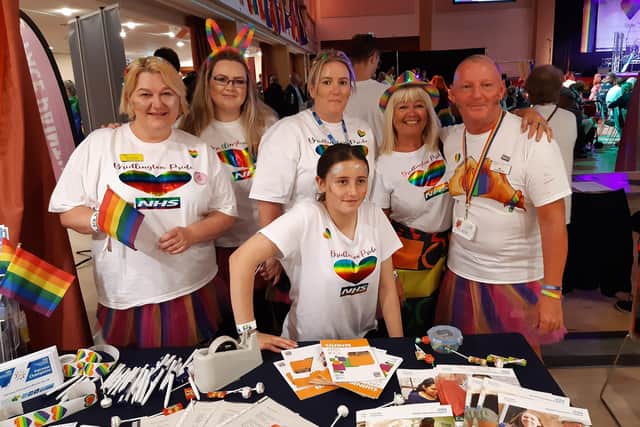 There were plenty of stalls for people to check out at the Pride event.