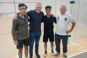 From left, Prithvi Singh, Scott McCabe, Ekam Singh and Lew Marsden