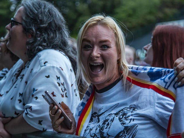 A-Ha fans enjoying the gig.
picture: Cuffe & Taylor