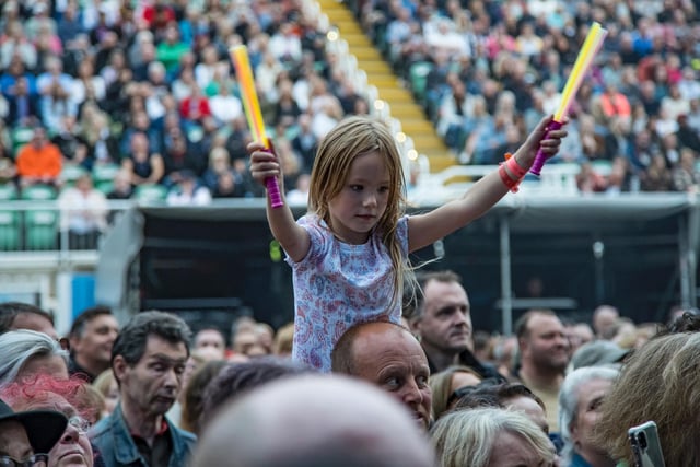 One young fan loves the live performance!
picture: Cuffe & Taylor