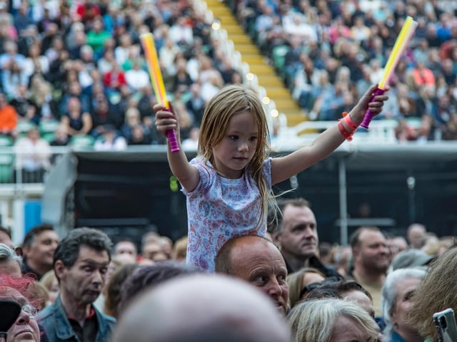 One young fan loves the live performance!
picture: Cuffe & Taylor