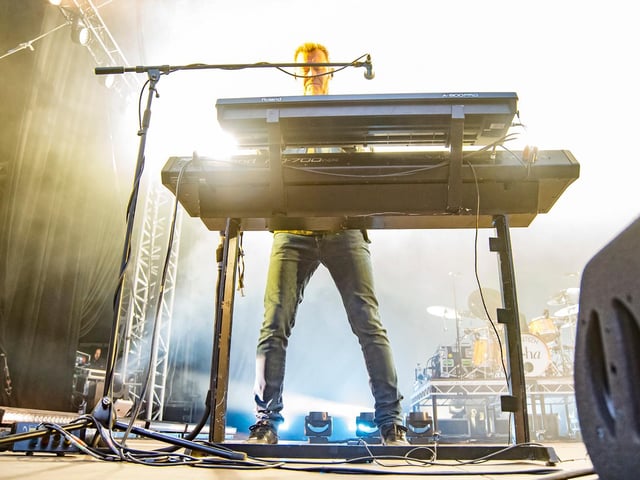 A-Ha live on stage in Scarborough.
Picture: Cuffe & Taylor