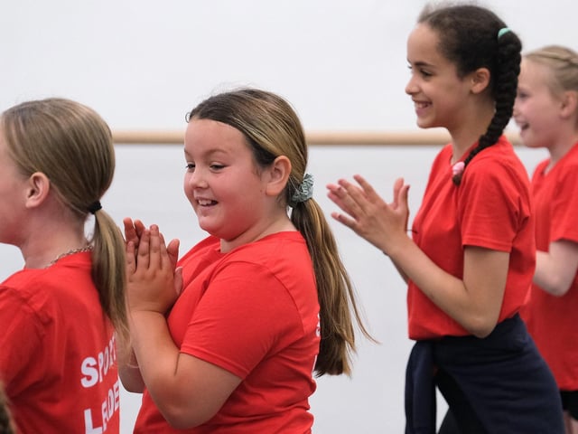 Students enjoy the sports fun at Scarborough Sixth Form College