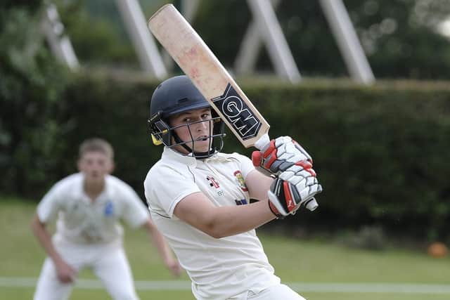 Elliot Hatton smashed a superb century for Folkton & Flixton in their home win against Welton