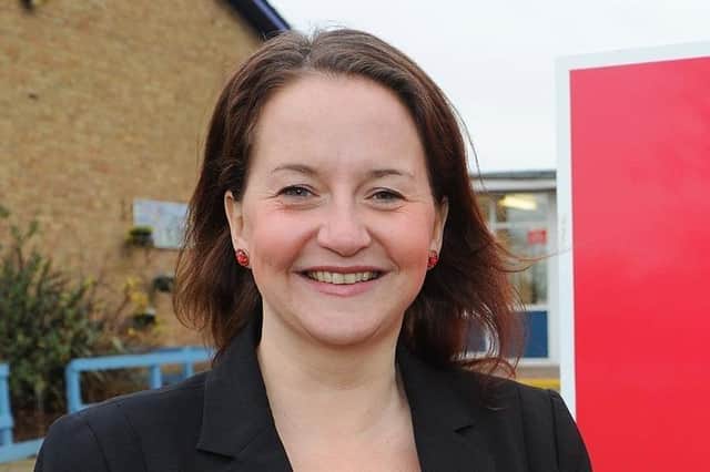 Sarah Bone, headteacher at Headlands School, delivered a speech at the conference.