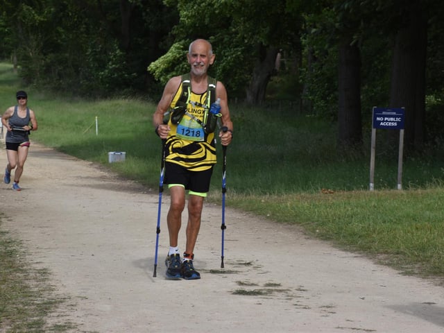 Bridlington Road Runners' Bob Eyre at Enduro24 2022 at Bramham Park
