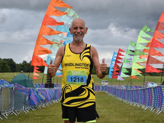 Bridlington Road Runners' Bob Eyre at Enduro24 2022 at Bramham Park