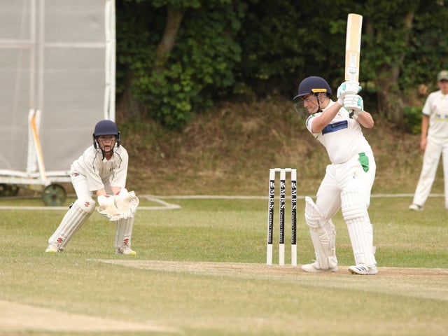 Bridlington Cricket Club Under-15s in batting action against Folkton & Flixton Cricket Club Under-15s