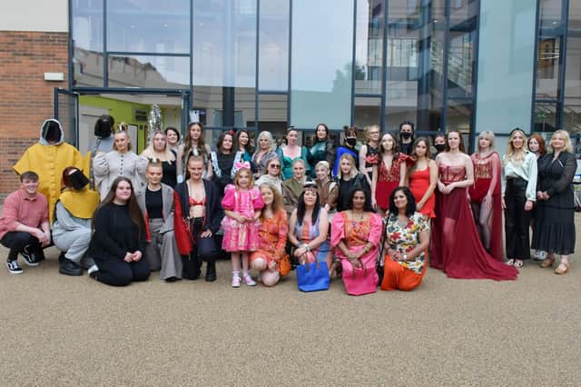 East Riding College’s fashion students are pictured during their end of year show. Photo submitted