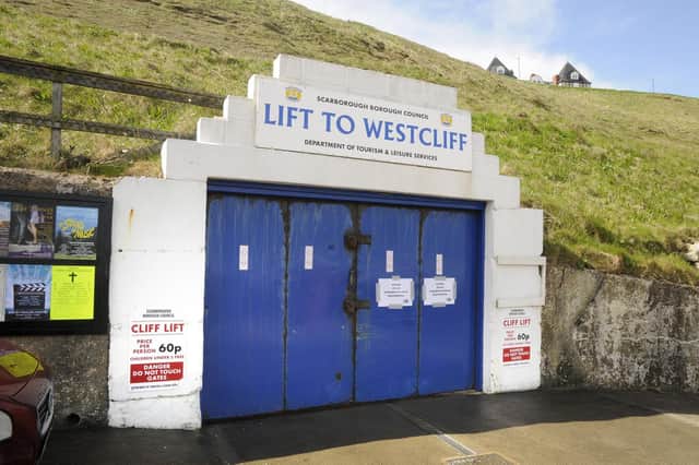 The Whitby Cliff Lift has been closed due to corrosion and damage.