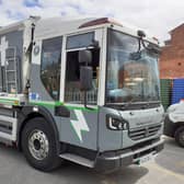 Scarborough Borough Council  is trialling the eCollect electric bin lorry which is on loan from Dennis Eagle. Photo:Scarborough Borough Council