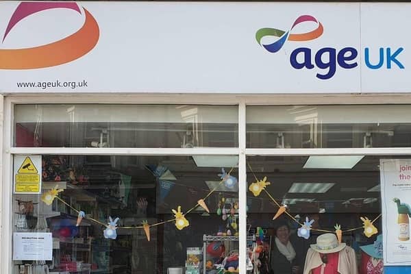 The Age UK shop on The Promenade in Bridlington.