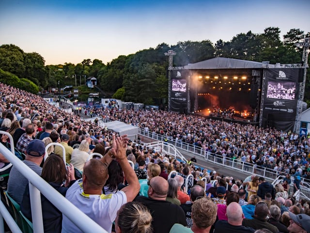 A packed crowd enjoyed the show