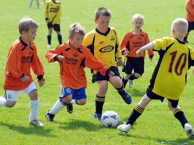Scholes Park Gala Day: Scholes Park Marauders (left) v Scholes Park Raiders.