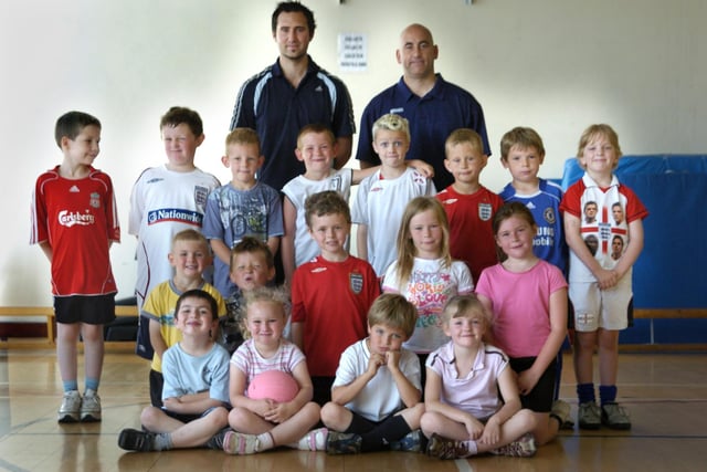 Pindar Leisure Centre hosts a multi sports event for the summer. Pictured are coaches and some of the children who are taking part in the event.