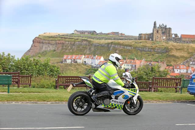 A man has been taken to hospital after a road accident in Whitby, and police are appealing for witnesses.