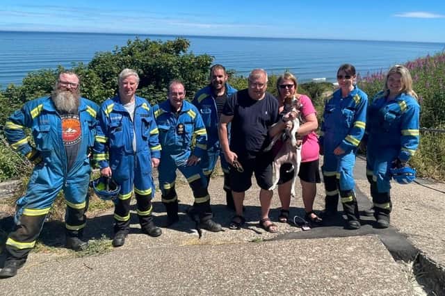 Pixie was located by the Coastguard teams and handed to her owners. Photo courtesy of HM Coastguard