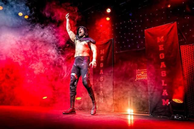 Megaslam champion Massimo will star at the Bridlington Spa shows. Photo courtesy of Brightflame Media