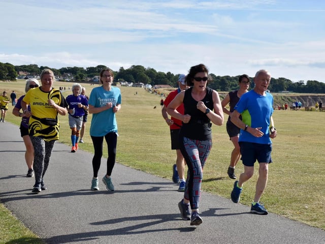 Action from Sewerby Parkrun
