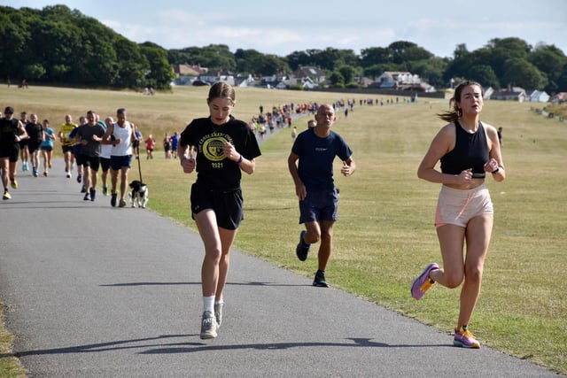 Action from Sewerby Parkrun