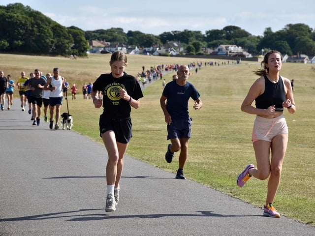 Action from Sewerby Parkrun