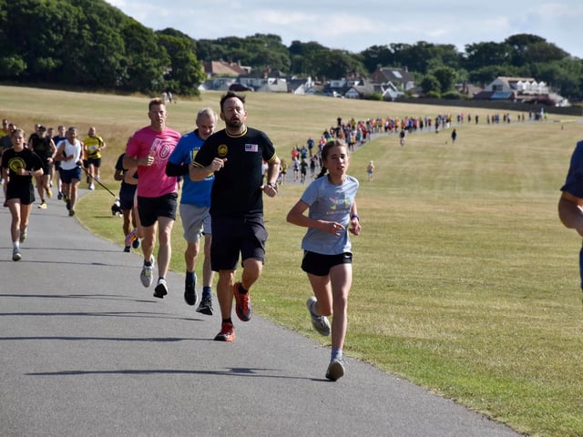 Action from Sewerby Parkrun