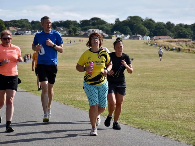 Action from Sewerby Parkrun