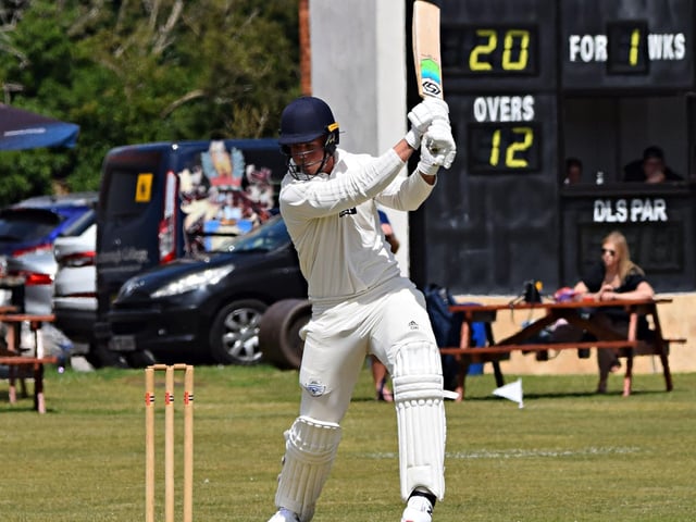 Beverley number three bat D Christie on his way to an aggressive 42