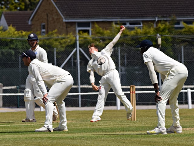 Scarborough's young all-rounder Breidyn Schaper in action with the ball